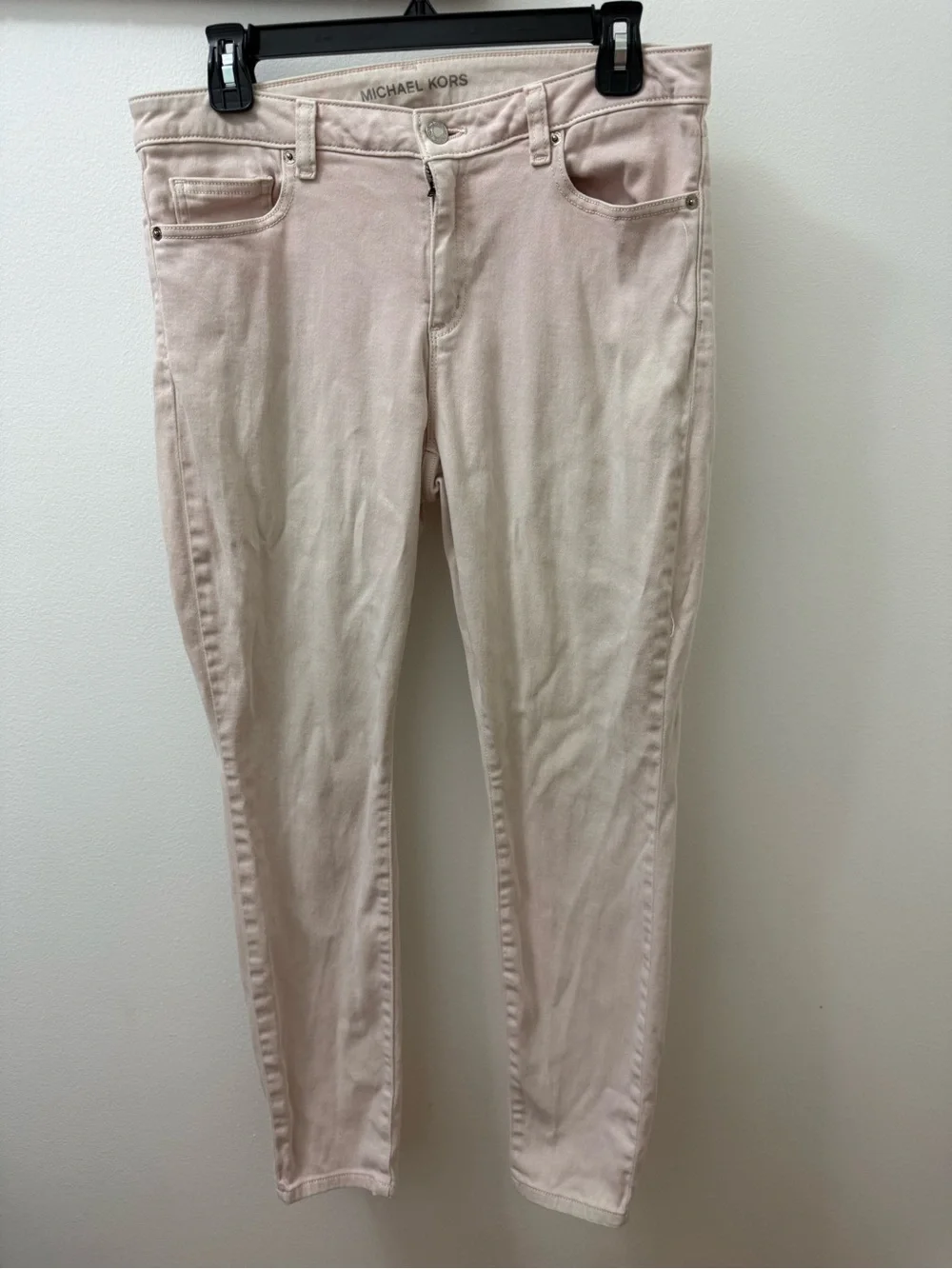 Michael Kors Women's Pale Blush Skinny Jeans